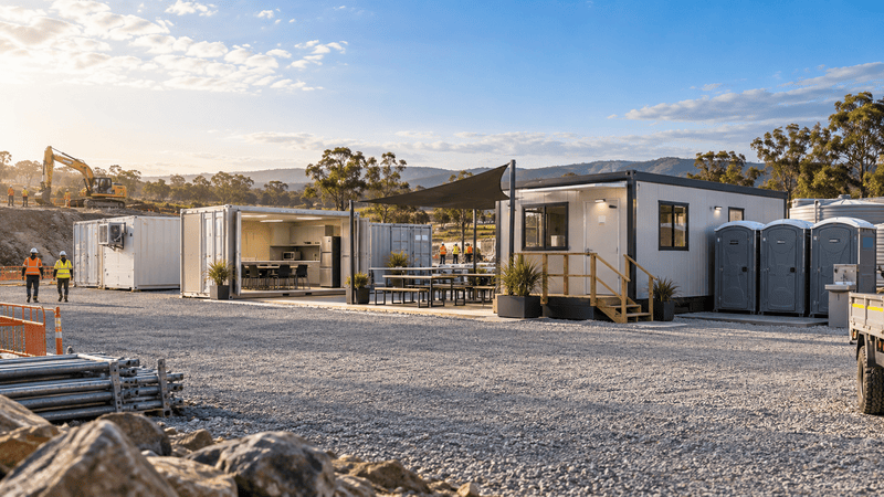 Temporary site accommodation hire
