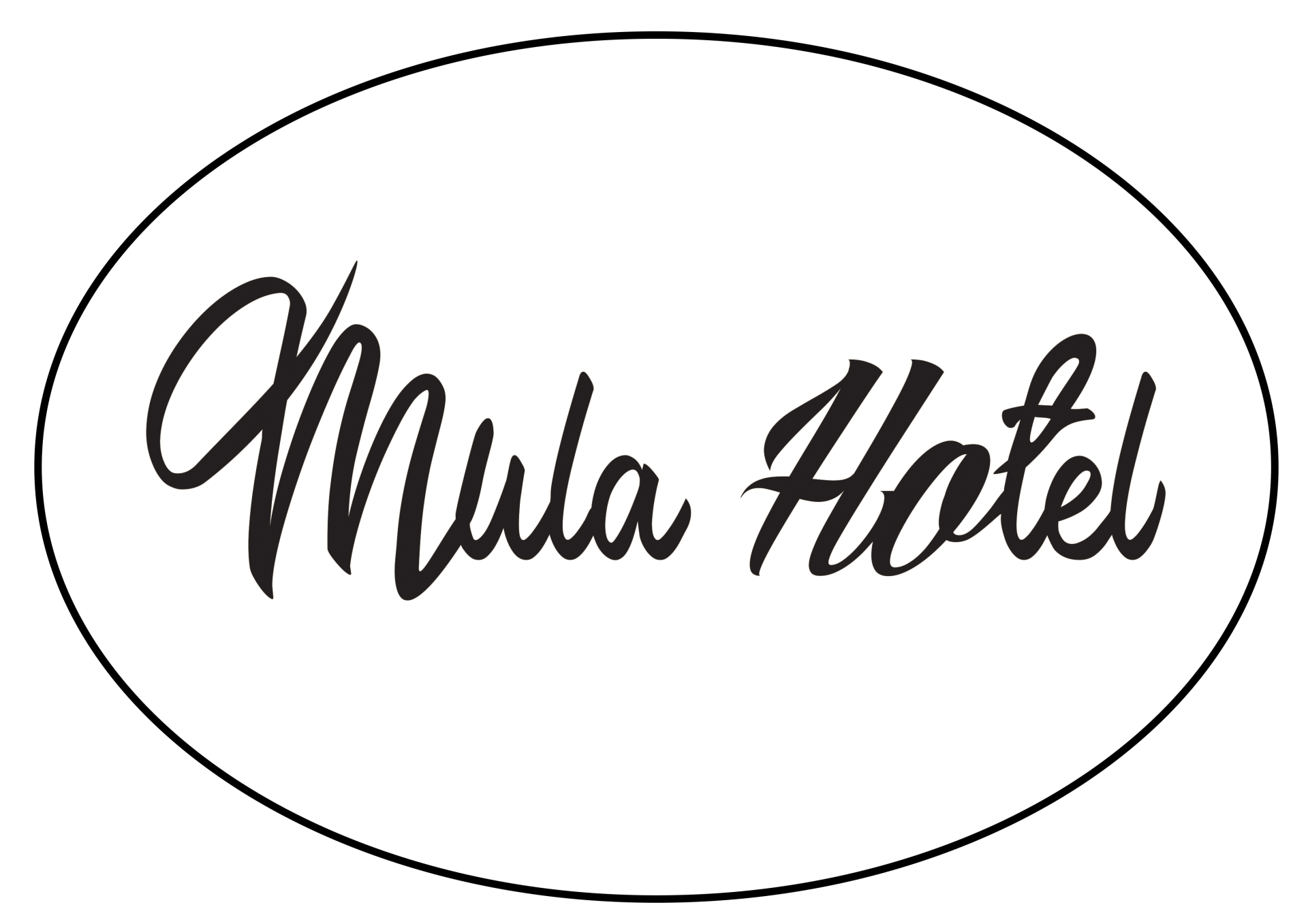 Mula Hotel Logo, black