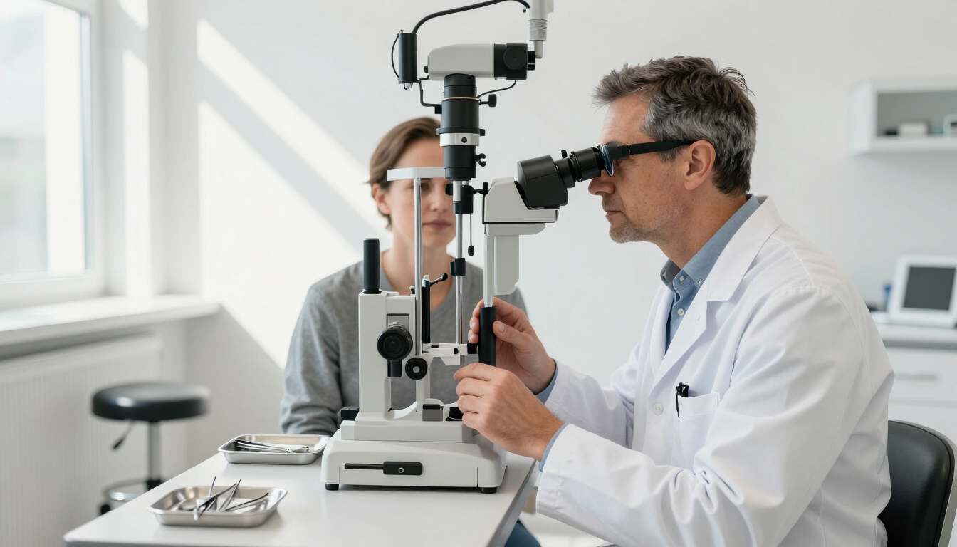 Cuándo consultar al oftalmólogo: examen visual en clínica oftalmológica