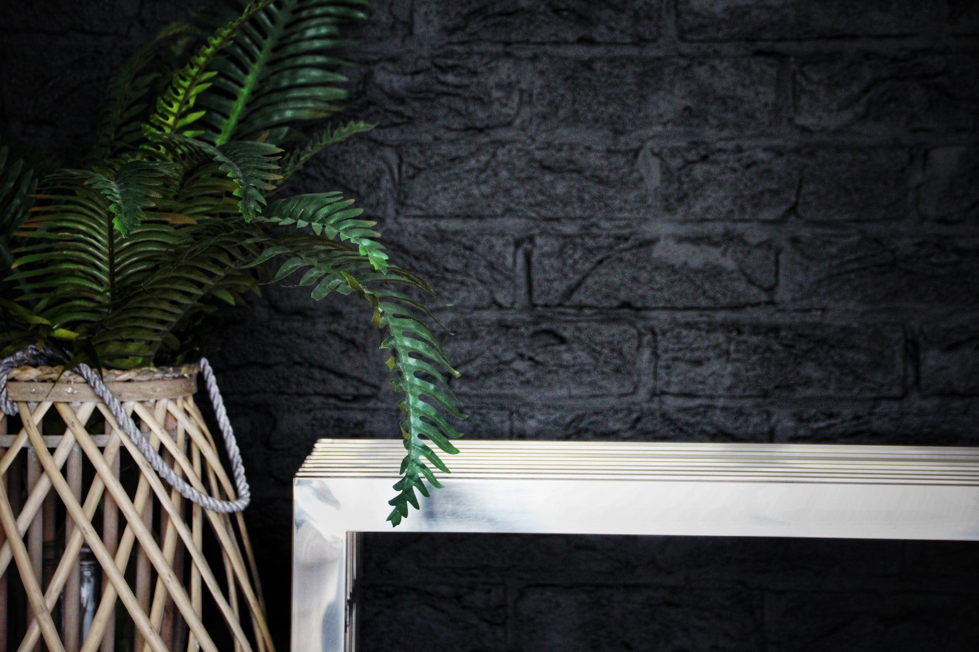 Black brick interior design