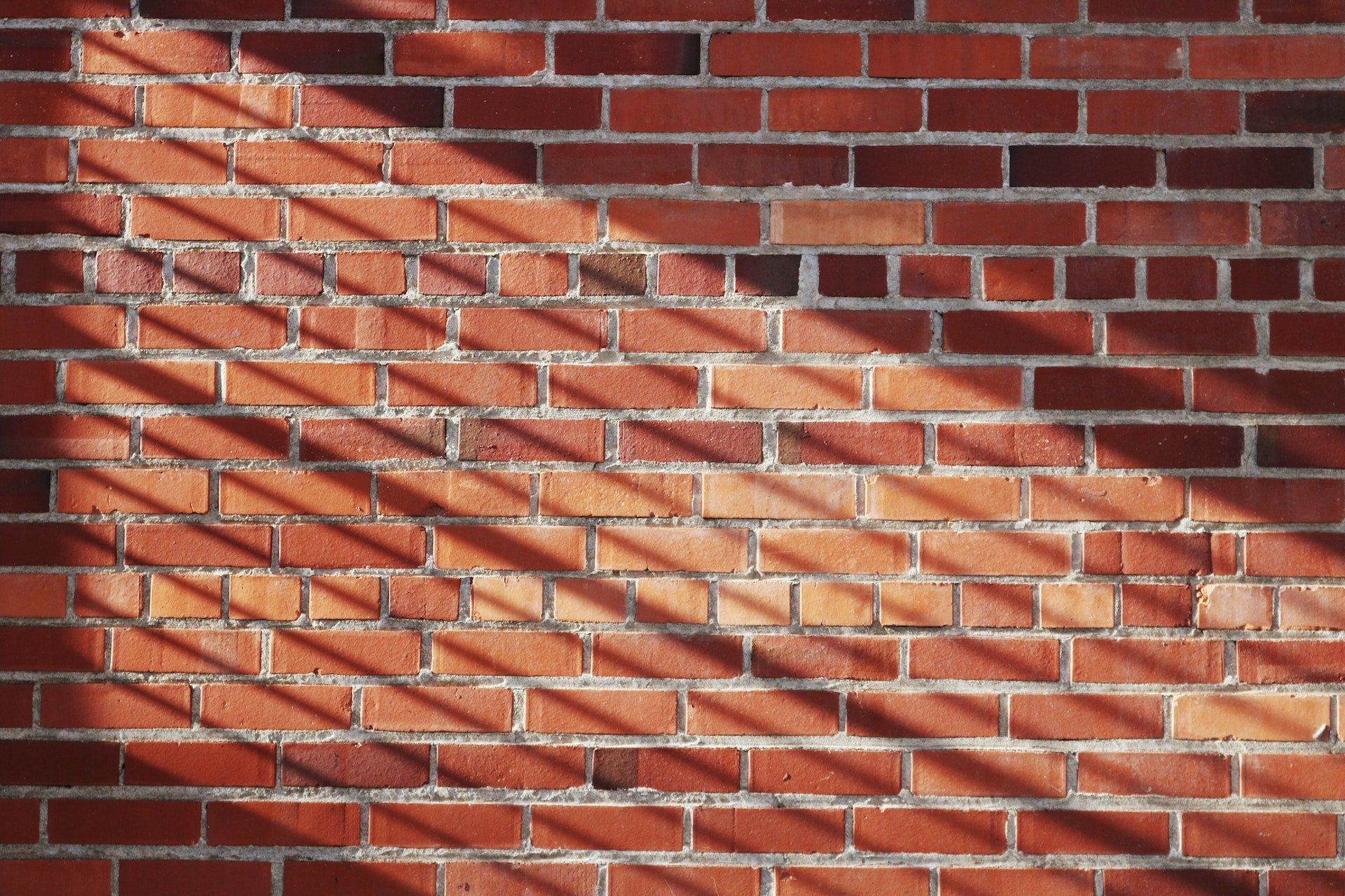 led lighting of brick wall