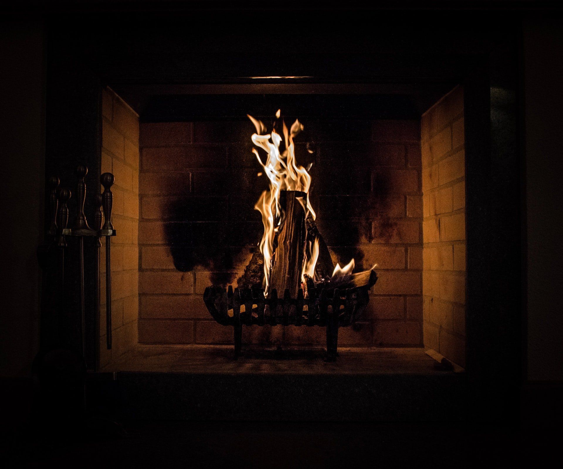 how to clean brick wall around fireplace