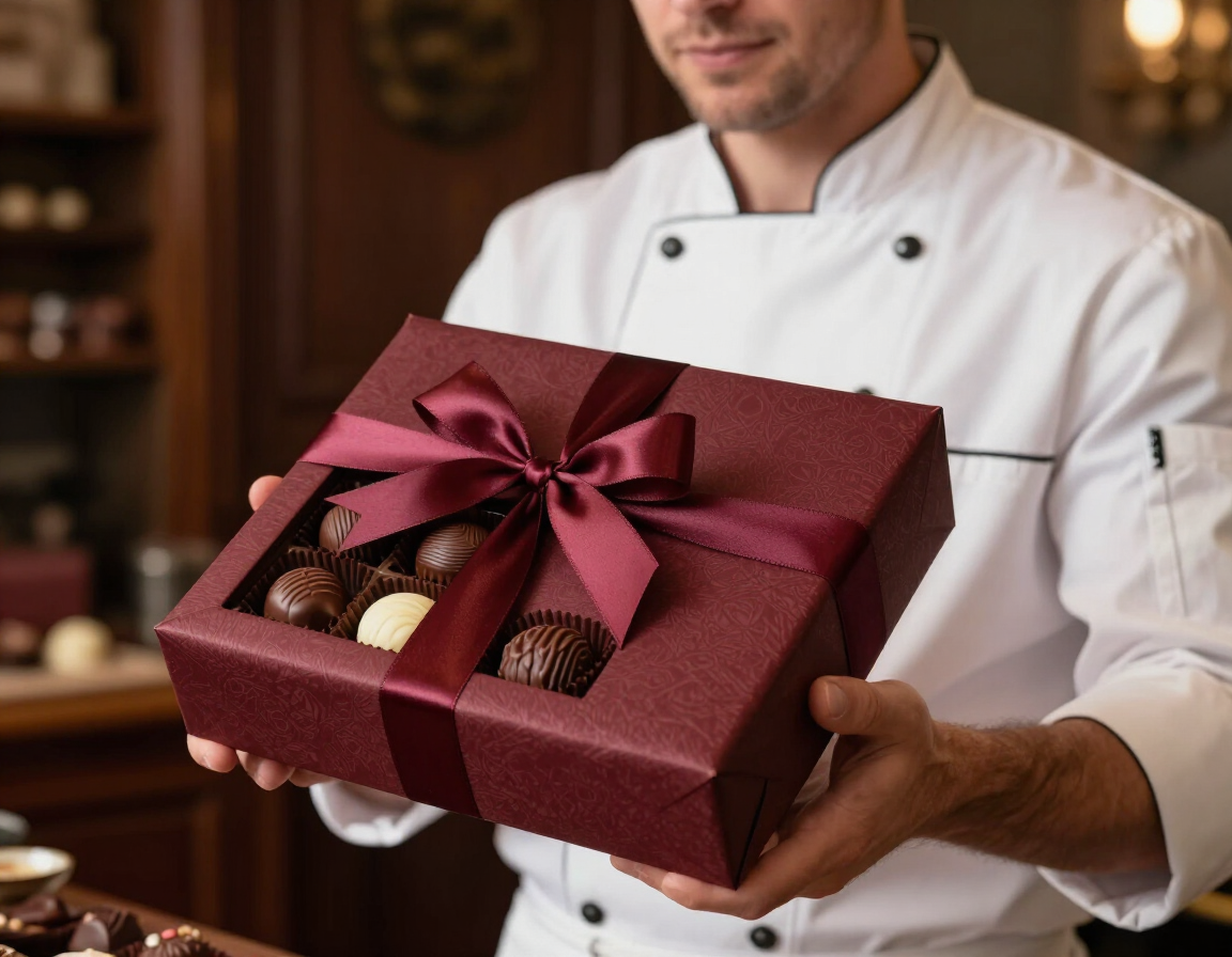 Bespoke chocolate presentation gift box
