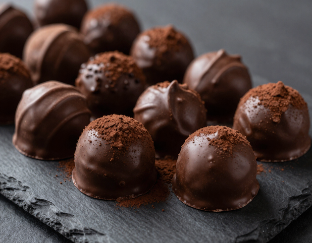 Handmade chocolate truffles