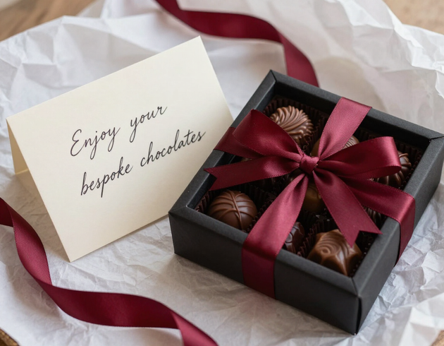 Bespoke chocolate gift packaging