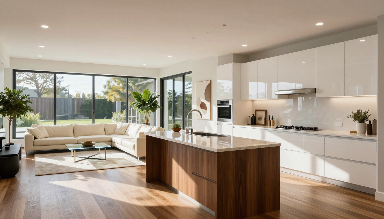 Modern home interior showcasing a successful home remodeling investment