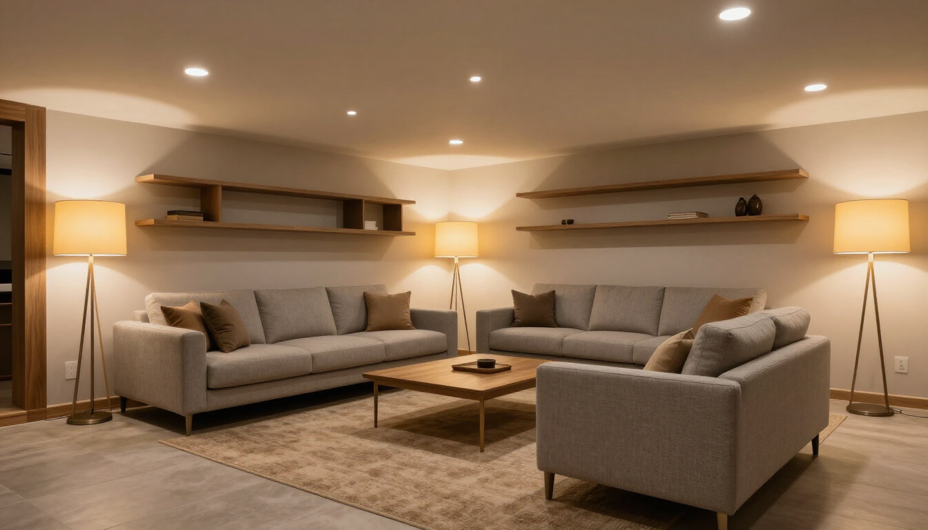 Finished Basement Living Area