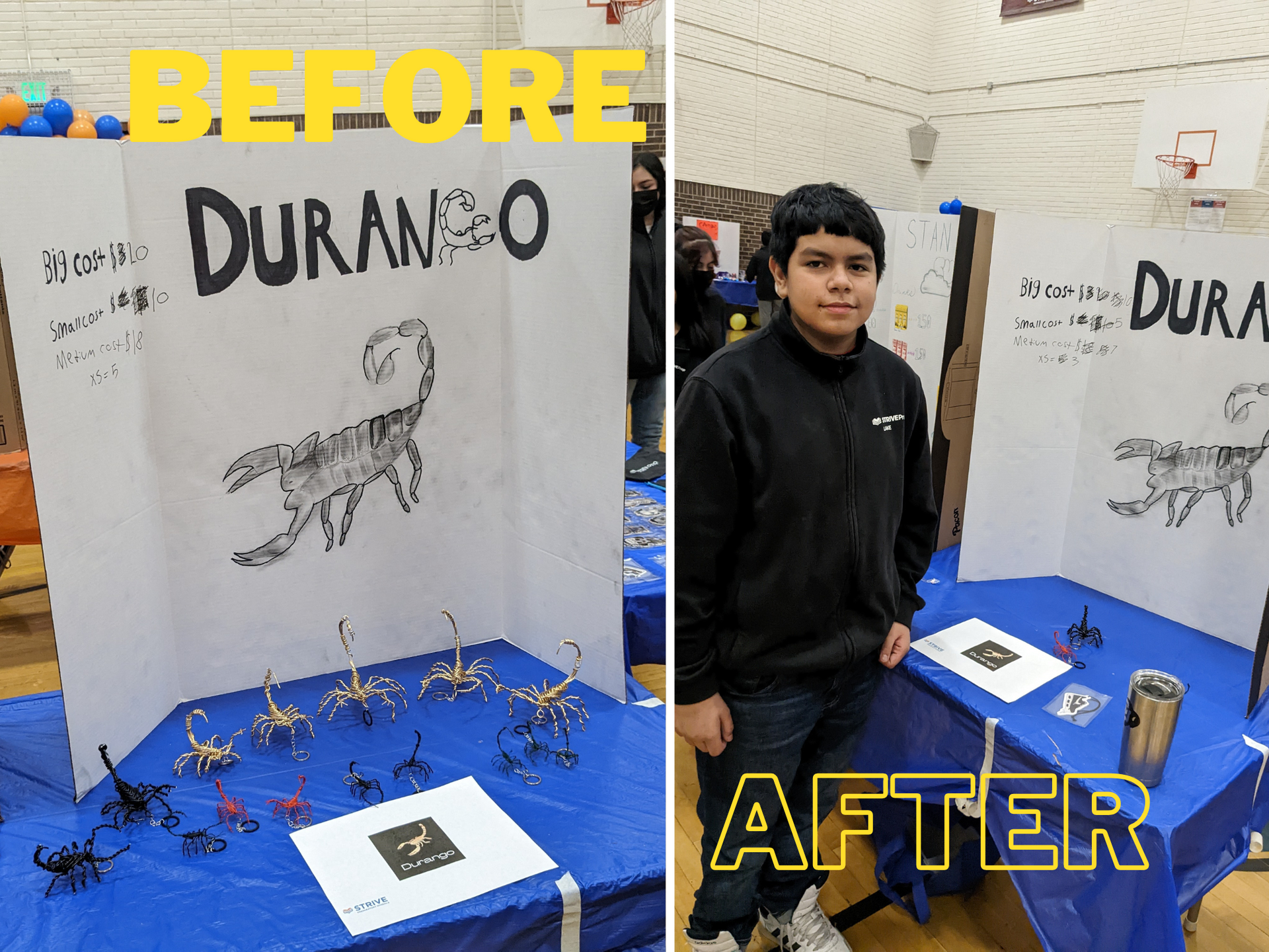 Before and After Vender Fair