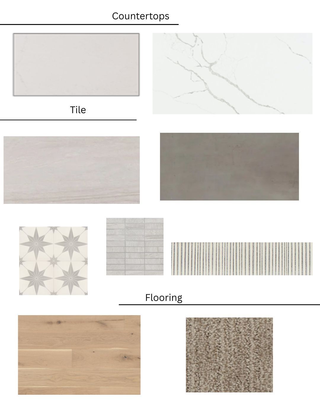 There are many different types of tiles and flooring.