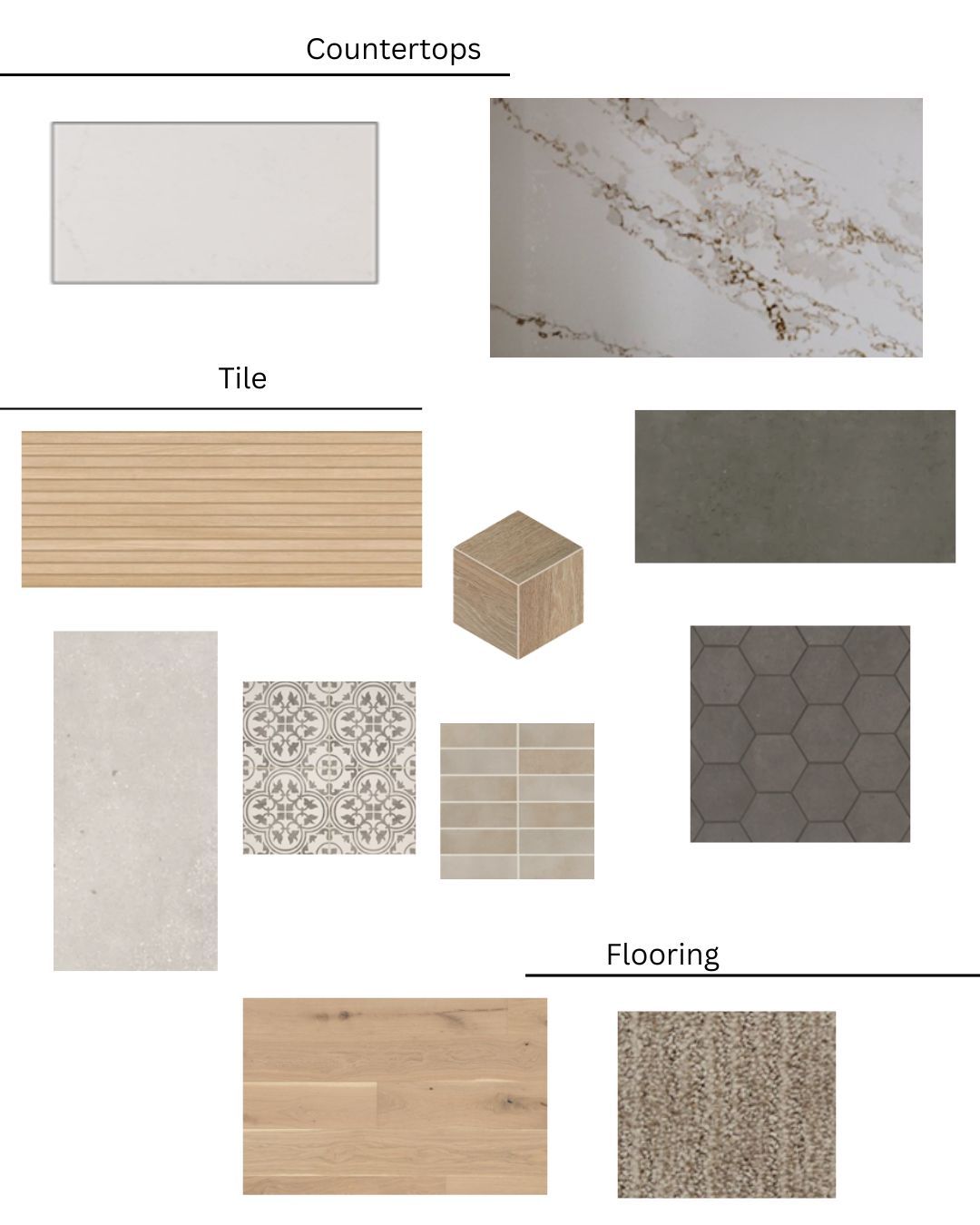 There are many different types of tiles and flooring.