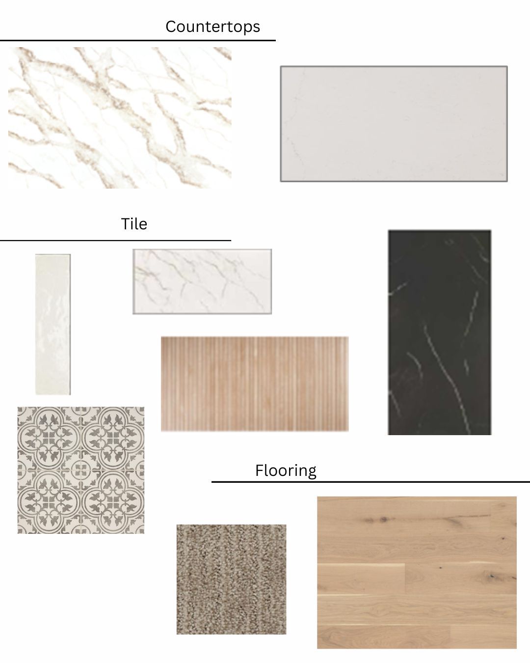 There are many different types of tiles and flooring.
