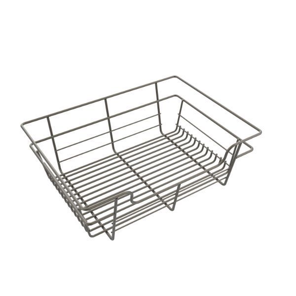 Matte Nickel Color Option for 6x18x14 Basket Organizer