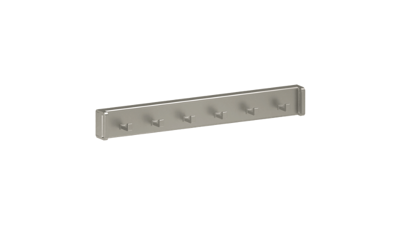 Matte Nickel Color Option for Belt Rack