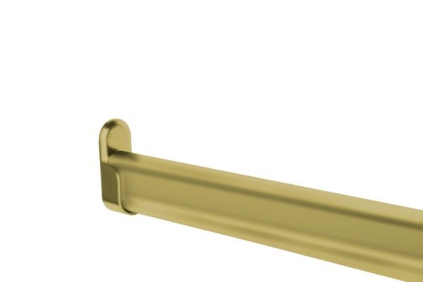 Matte Brass Color Option for Oval Style Closet Rod