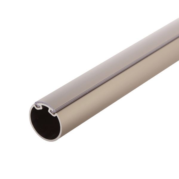 Matte Nickel Color Option for Round Capped Style Closet Rod