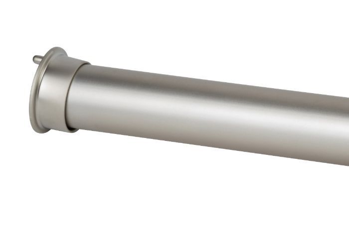 Matte Nickel Color Option for Round Style Closet Rod