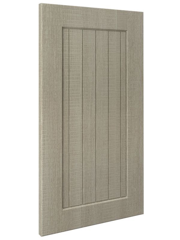 Bead Board Door Front Style Option With River Rock Finish