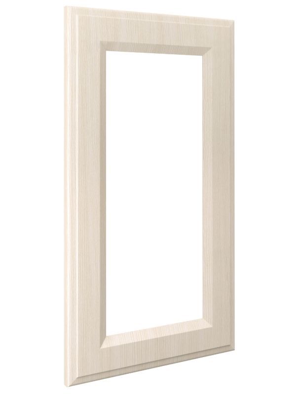 Glass Raised Panel Door Front Style Option With Morning Mist Finish