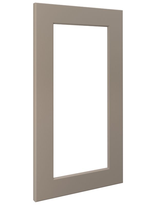 Glass Shaker Door Front Style Option With Bed Rock Finish
