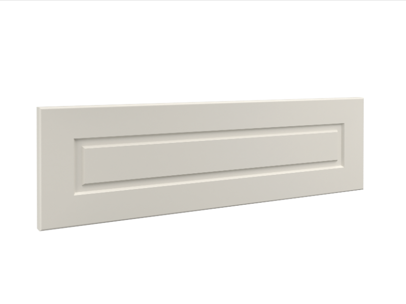 Modern Raised Panel Drawer Front Style Option With Arctic White Finish