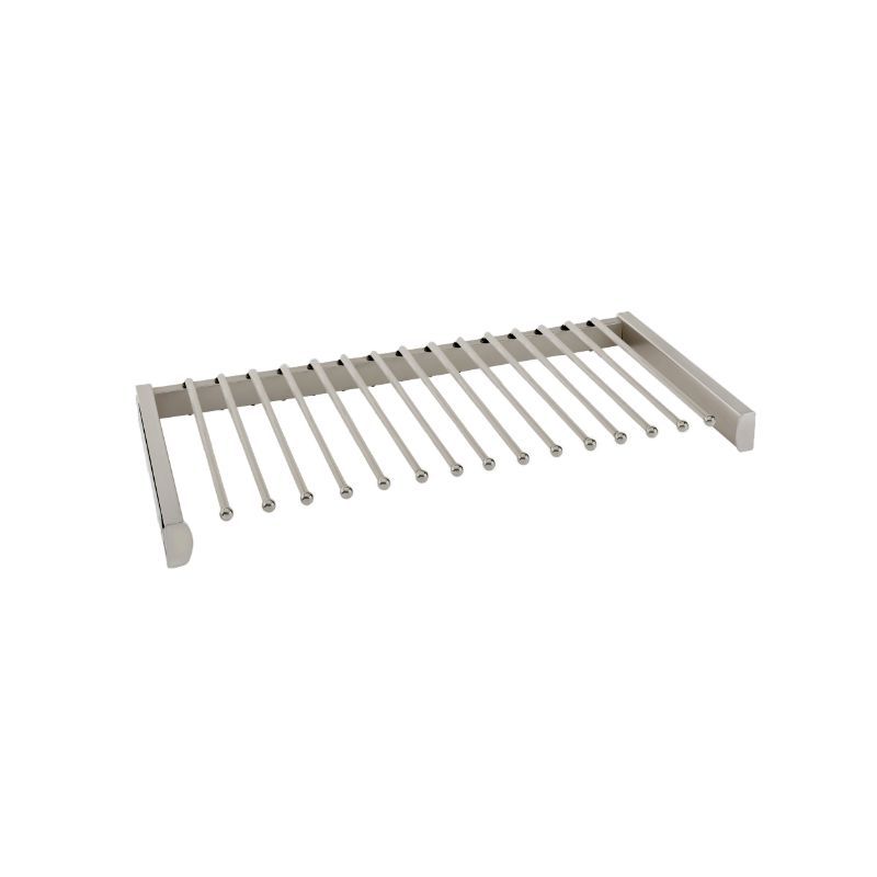 Matte Nickel Color Option for  inches Pants Rack