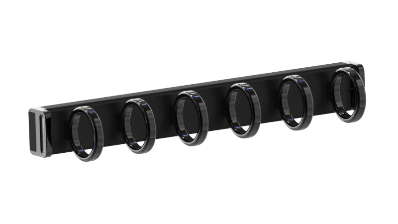 Matte Black Color Option for Scarf Holder