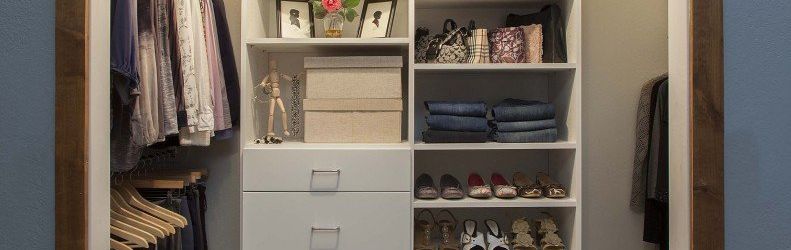 custom reach-in closet system