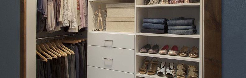 custom reach-in closet system