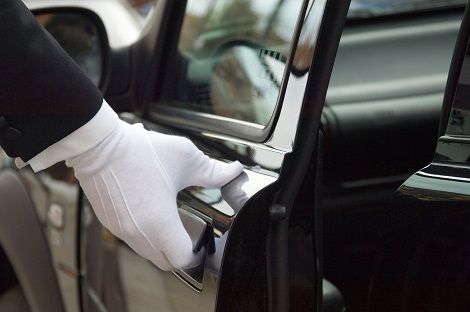 Driver Opening The Door — Monterey, CA — AITS, Inc.