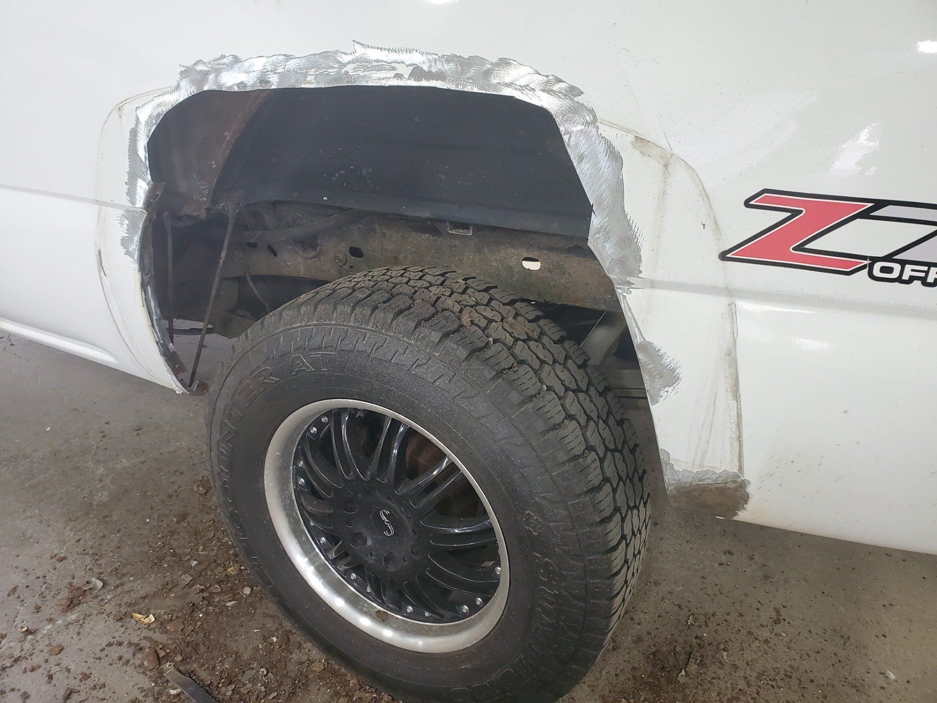 Rust Removal on Truck Quarter Panel near Buffalo, New York