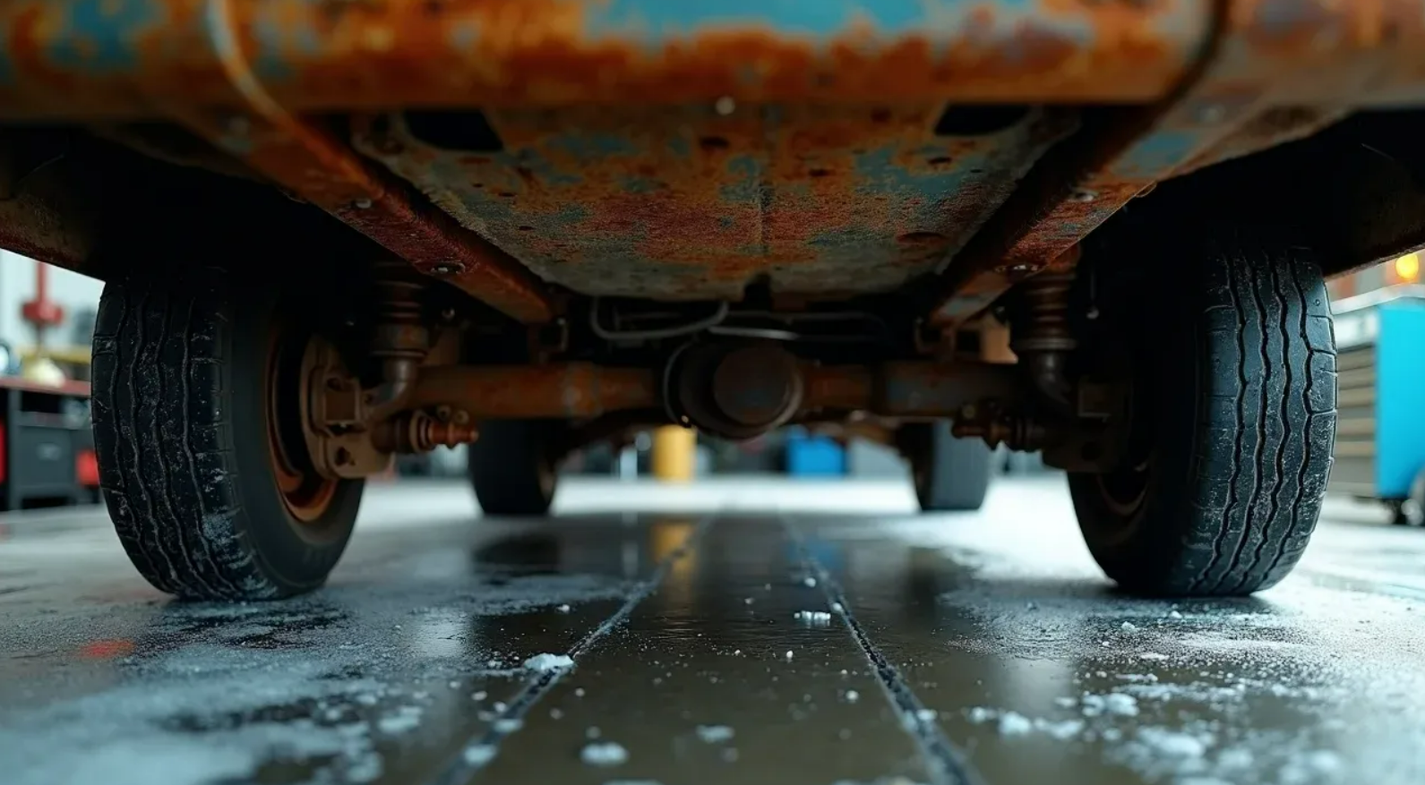 rust forming underneath vehicle after buffalo winter