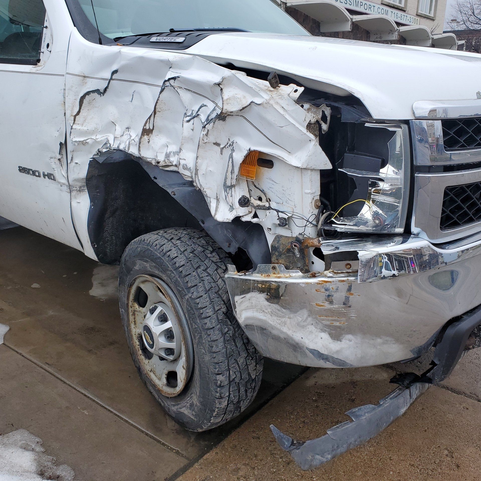 fender damage with need for replacement in buffalo new york
