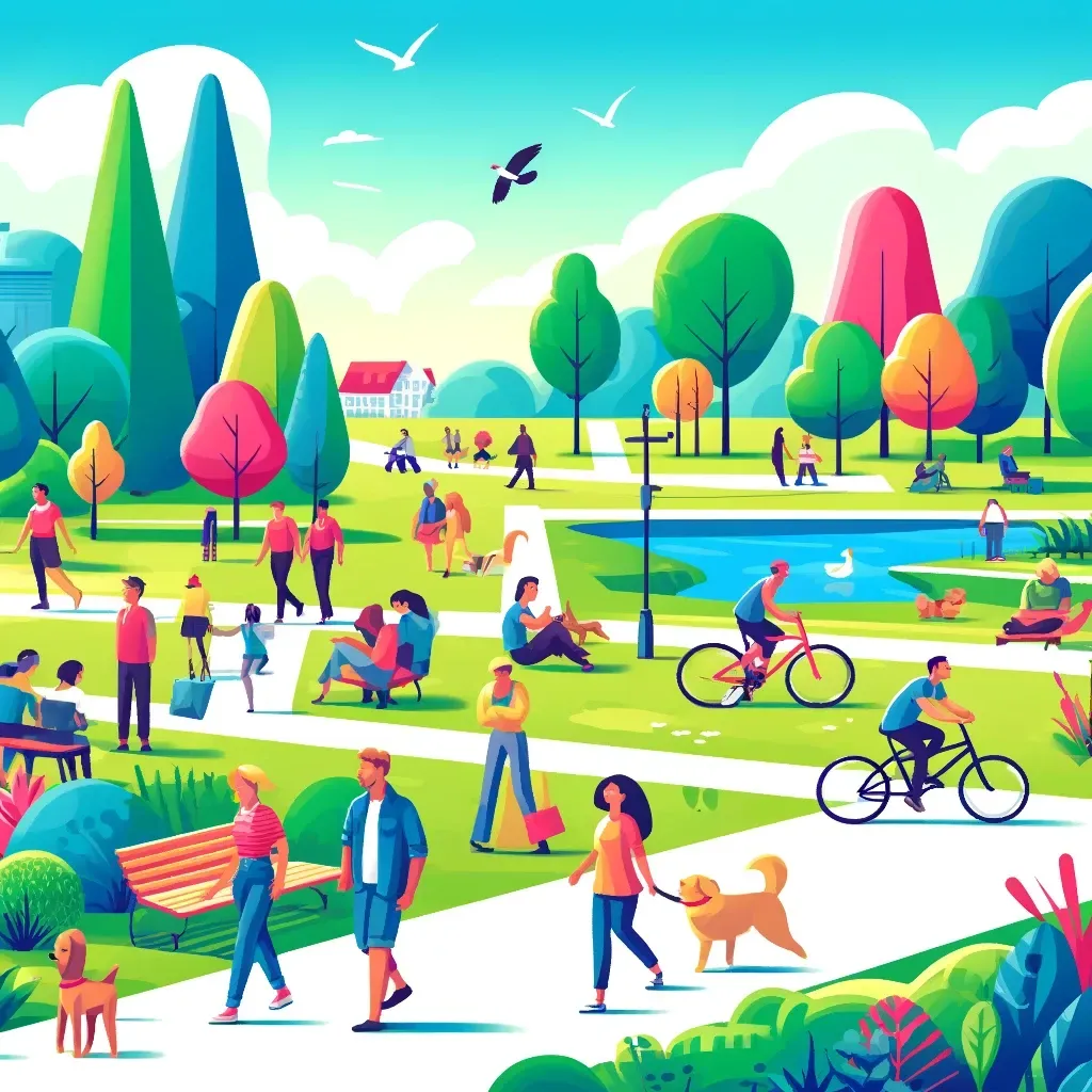 imagined north buffalo park scene