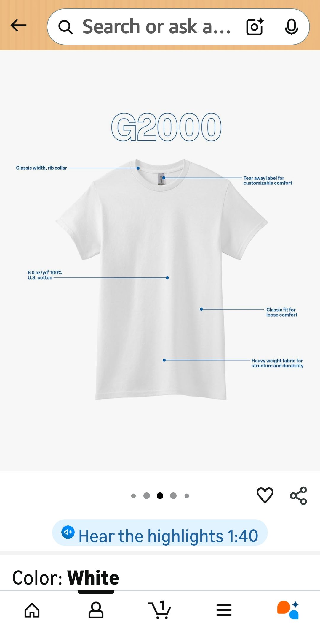 white t shirt