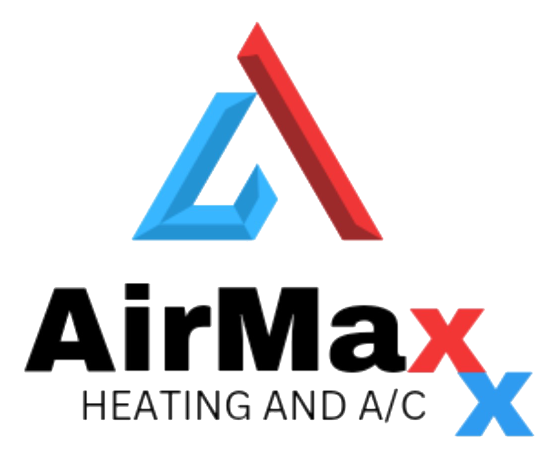 AirMax logo with a blue and red abstract 