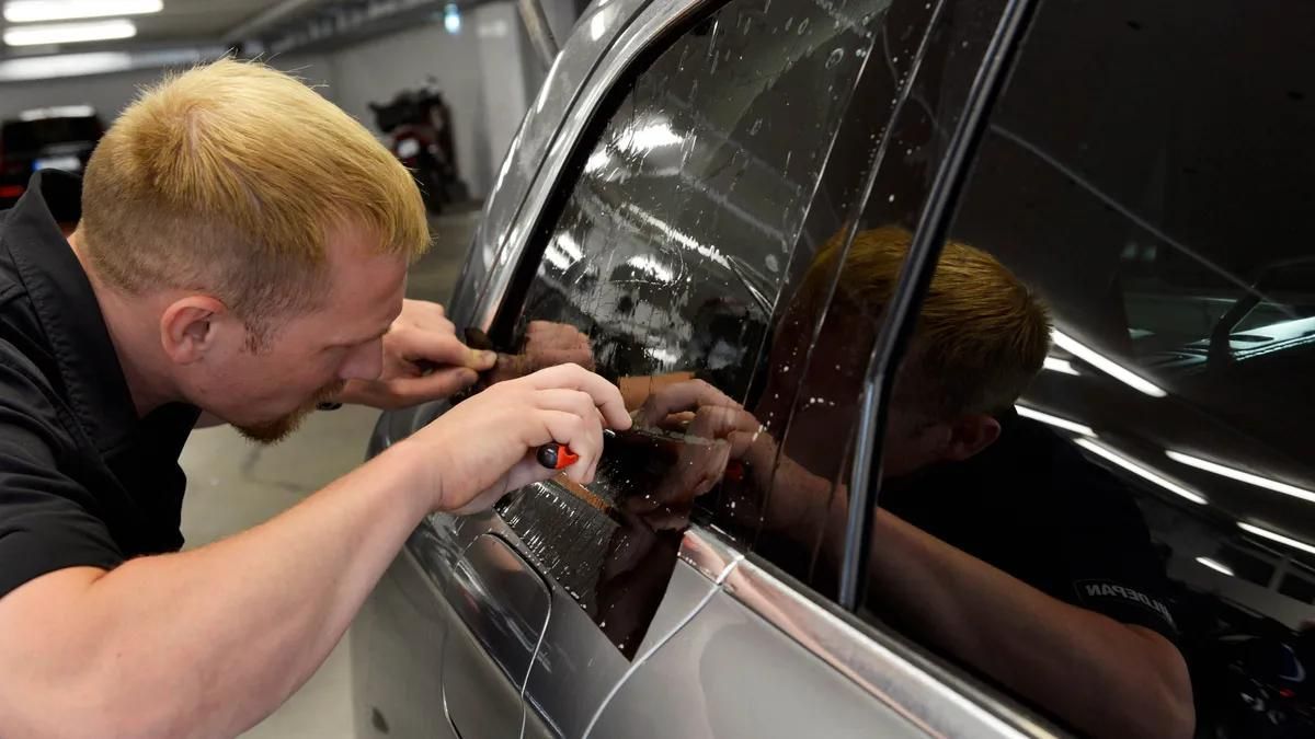 Car window tint for sensitive eyes