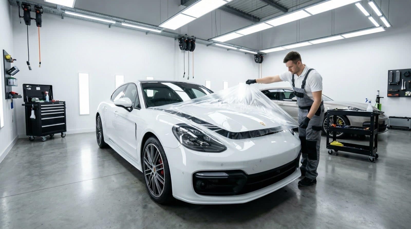 Paint protection film application