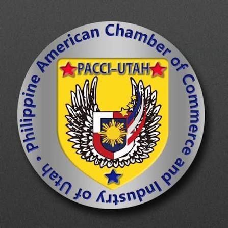 Seal of the Philippine American Chamber of Commerce and Industry of Utah, with PACCI-Utah logo and eagle wings