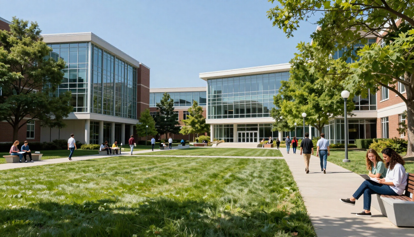 Division I university campus