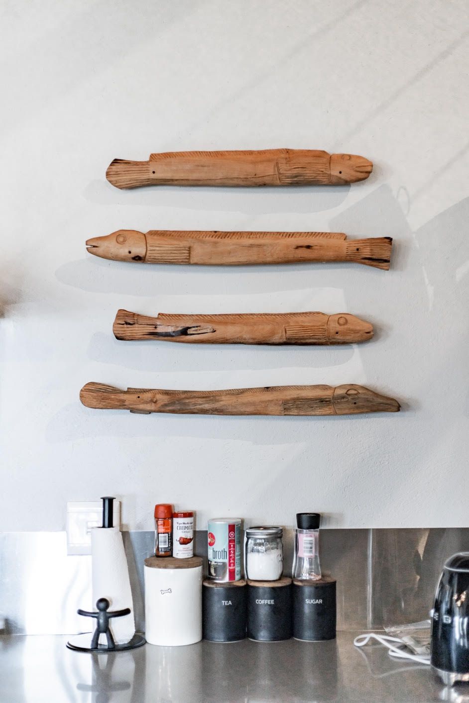 Hand-Carved Fish Towel Rail by David Murathi – Functional African Art