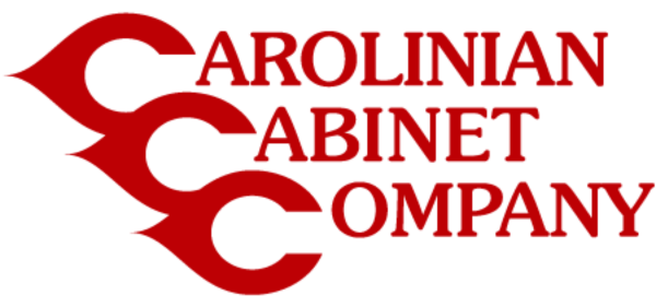 Carolinian Cabinet Company logo in red text with stylized red C initials