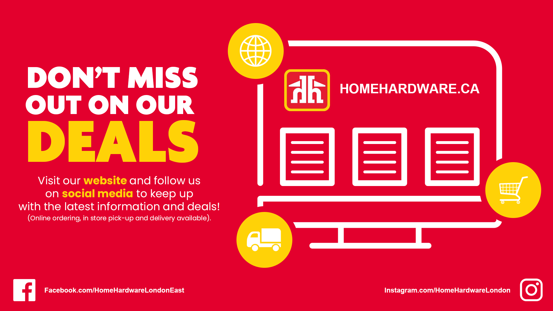 Home Hardware Digital Signage Examples