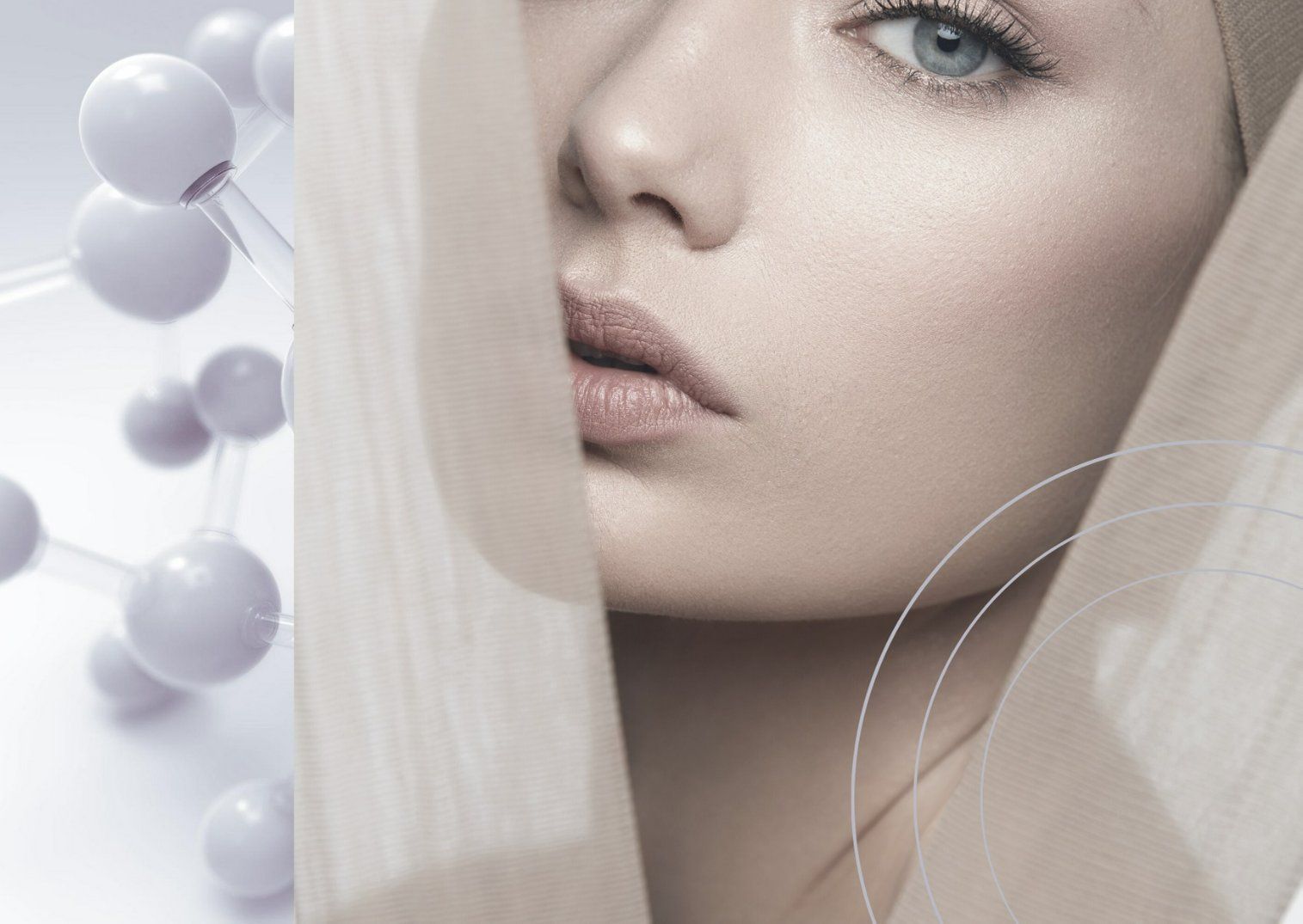 A Close up Of a Woman's Face Behind a White Cloth — Skin Exquisite Laser & Cosmetic Clinic in Port Macquarie, NSW
