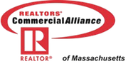 REALTORS Commercial Alliance of Massachusetts logo with red oval and REALTOR emblem