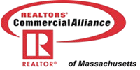 REALTORS Commercial Alliance of Massachusetts logo with red oval and REALTOR emblem