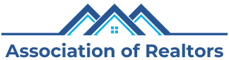Association of Realtors logo with blue roofline graphic and text