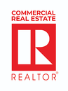 Commercial Real Estate REALTOR logo in red and white
