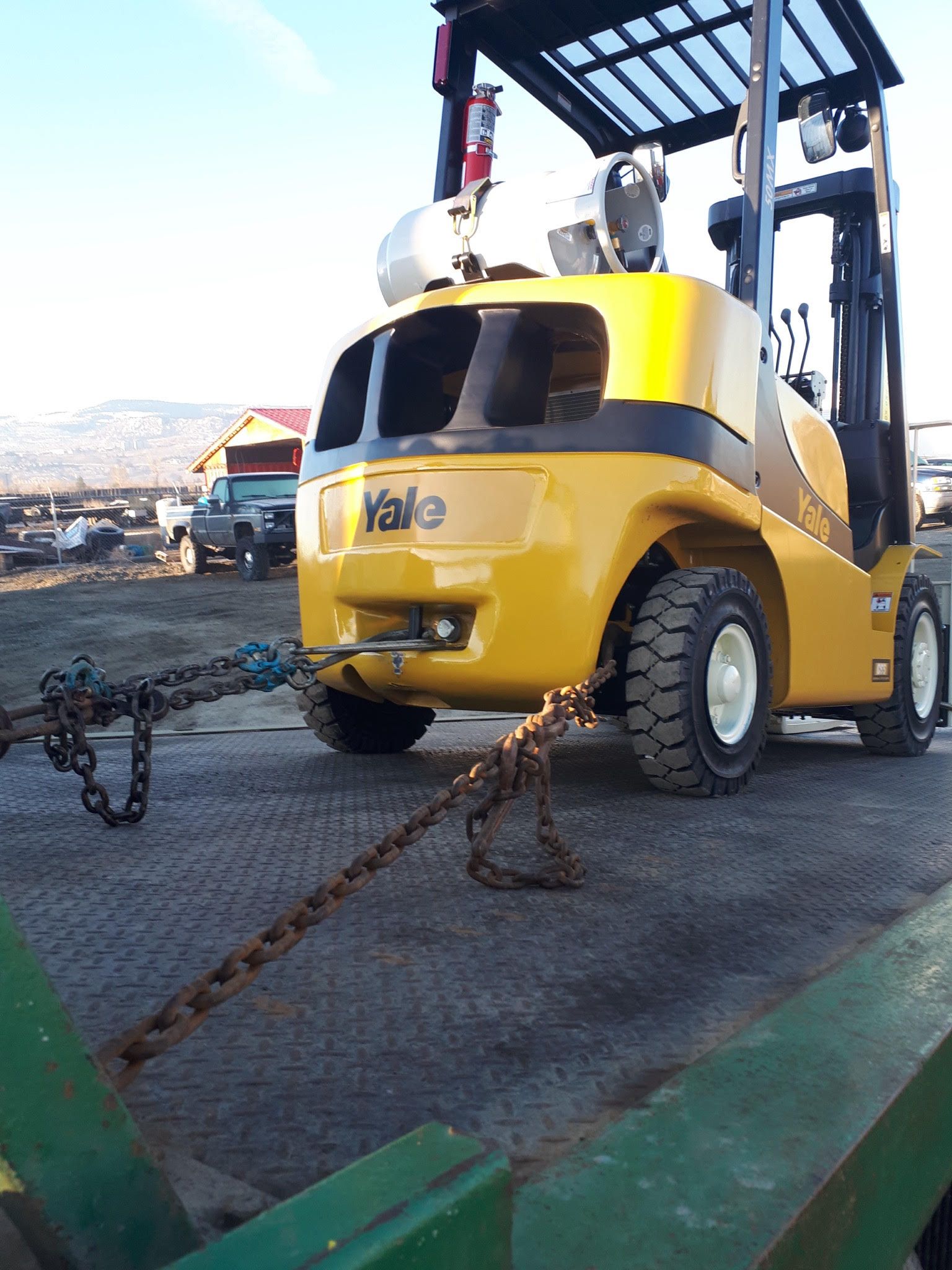 towing a forklift