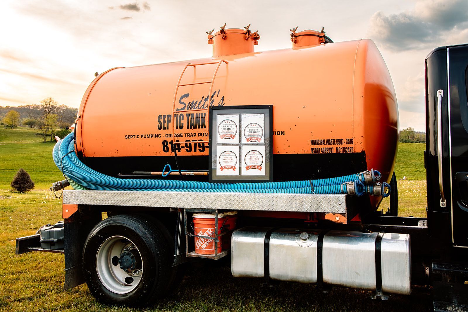 Smith's Septic on the job