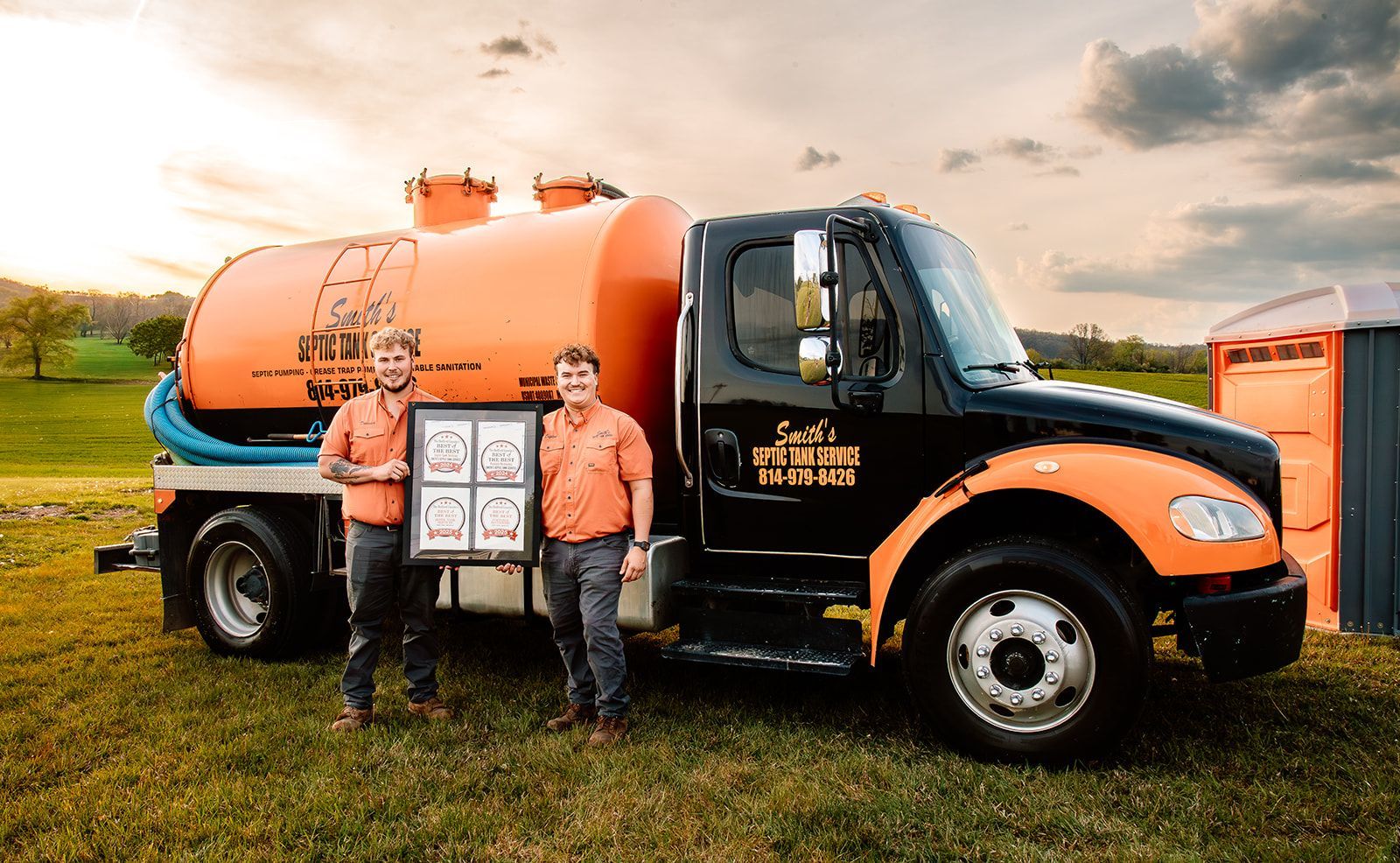 Smith's Septic on the job